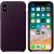 Чехол для iPhone Apple iPhone X Leather Case Dark Aubergine
